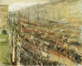 Intocht van de troepen op de Pariser Platz